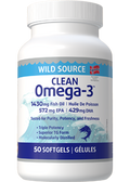 Clean Omega-3 (Wild Source) 572mg EPA / 429mg DHA - 50 Softgels