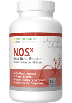 NOSx Nitric Oxide Booster 633mg - 120 V-Caps + BONUS