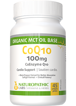 Active CoQ10 100mg (+Org. MCT Oil Base & Black Pepper) - 45 Softgels