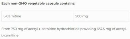 Acetylcarnitine SAP - 90 Caps [amazon_upc] asin:B07D3YB49N