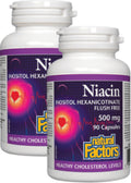 Non-Flushing Niacin 500mg - 90 + 90 Caps (2 For Deal)