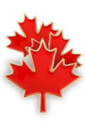Maple Leaf Canadian Lapel Pin Trio - 3 Pins