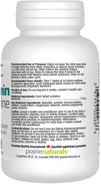 Melatonin 3mg - 90 Tabs [amazon_upc] asin:B01NBAEN9L