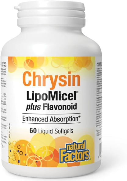 Chrysin Lipomicel Plus Flavonoid - 60 Softgels [amazon_upc] asin:B0GV67KBY3