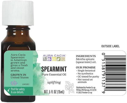 Spearmint Pure Essential Oil (Uplifting) - 15ml [amazon_upc] asin:B008X8L27G
