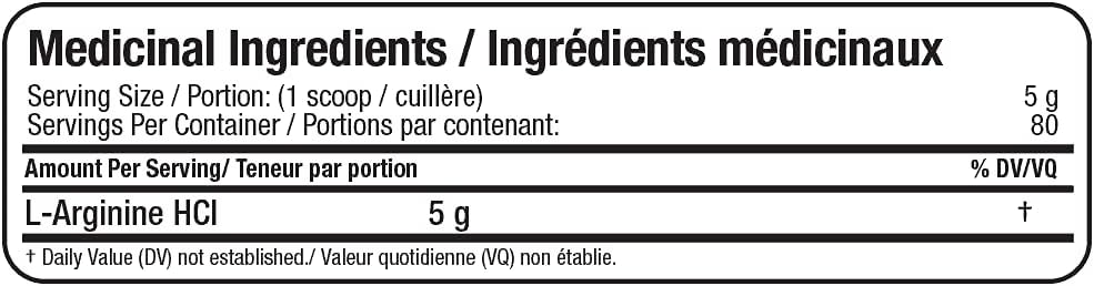 Arginine HCL - 400g [amazon_upc] asin:B007XTP1UA
