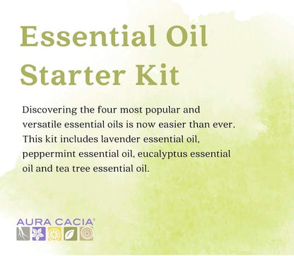 Discover Essential Oils Kit (Eucalyptus, Lavender, Peppermint, Tea Tree) - 4 x 7.4ml [amazon_upc] asin:B07WJRGLWD