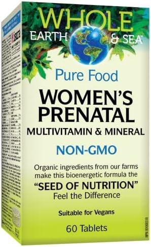 Whole Earth & Sea Pure Food Women's Prenatal Multivitamins - 60 Tabs + BONUS [amazon_upc] asin:B071NS2Q9S