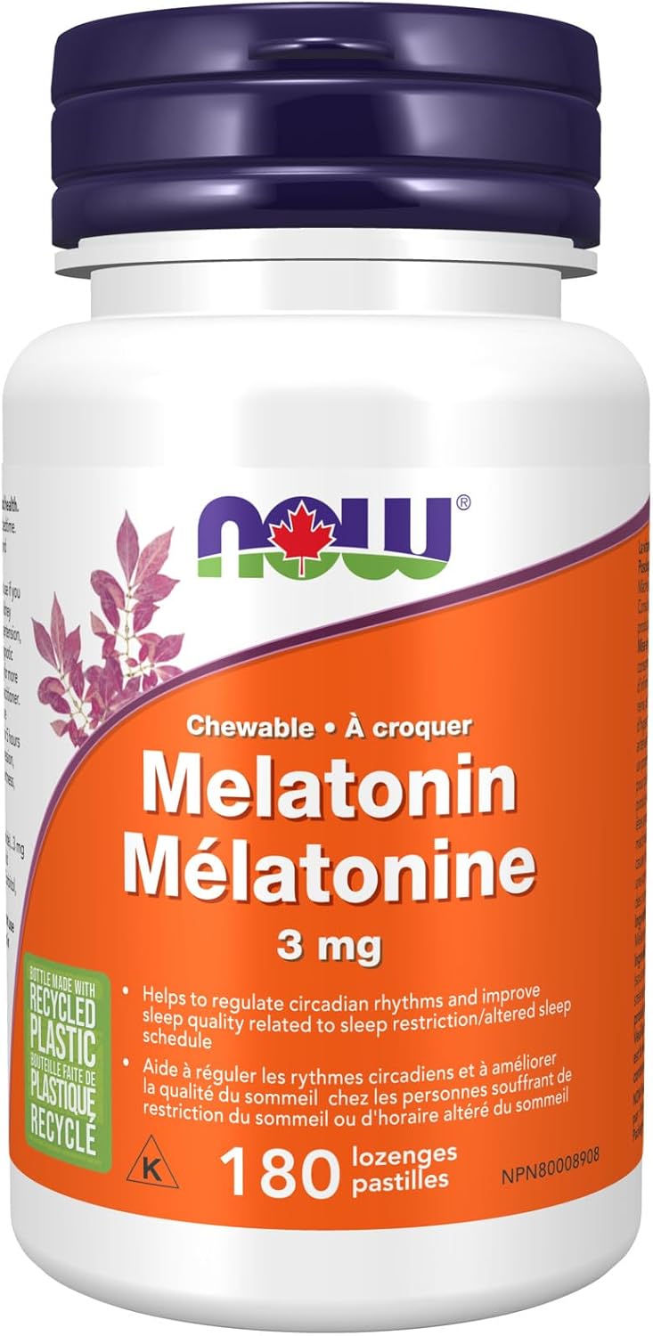 Melatonin 3mg Chewable (Peppermint) - 180 Lozenges [amazon_upc] asin:B003FG89TU