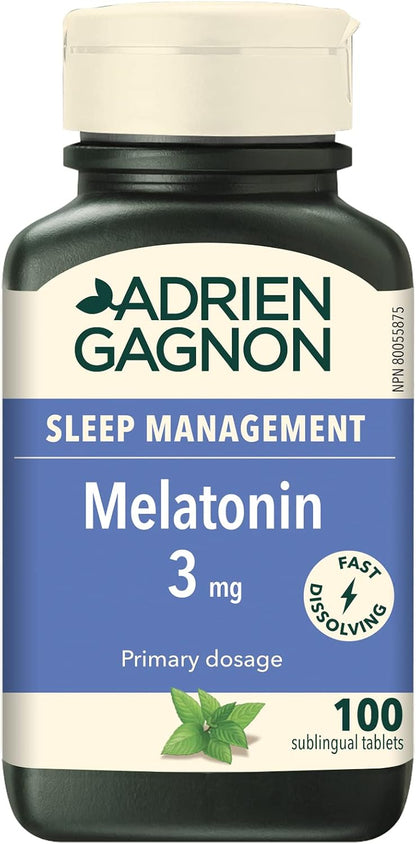 Melatonin 3mg (Peppermint) - 100 Sub Tabs [amazon_upc] asin:B0BL955YW4