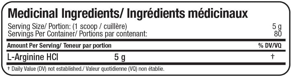 Arginine HCL - 400g [amazon_upc] asin:B007XTP1UA