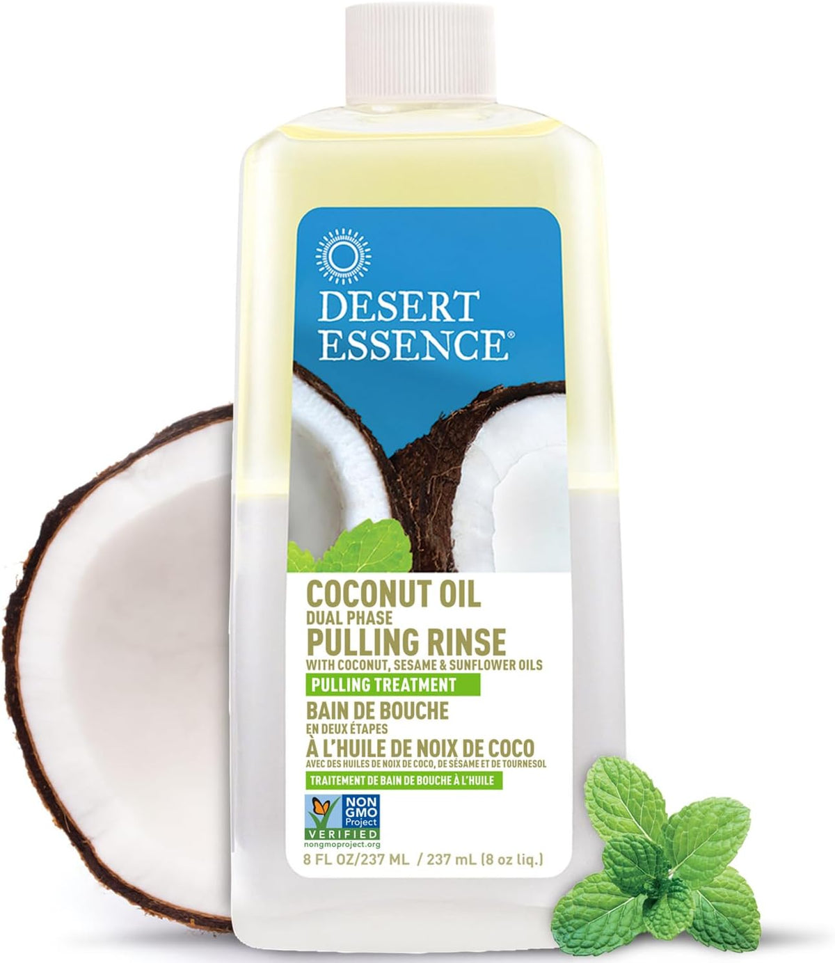 Coconut Oil Dual Phase Pulling Rinse - 237ml [amazon_upc] asin:B071F1V877
