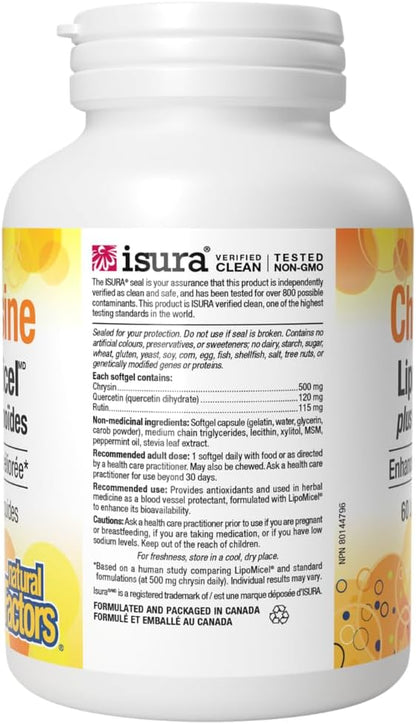 Chrysin Lipomicel Plus Flavonoid - 60 Softgels [amazon_upc] asin:B0GV67KBY3