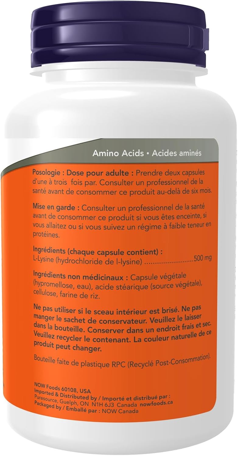 L-Lysine 500mg - 100 Caps [amazon_upc] asin:B0040B7RDI