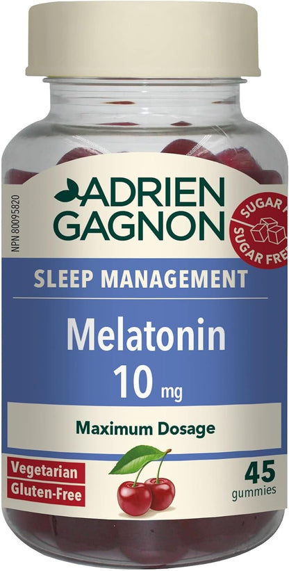 Melatonin 10mg (Sugar Free Cherry) - 45 Gummies [amazon_upc] asin:B0B75JSGCJ