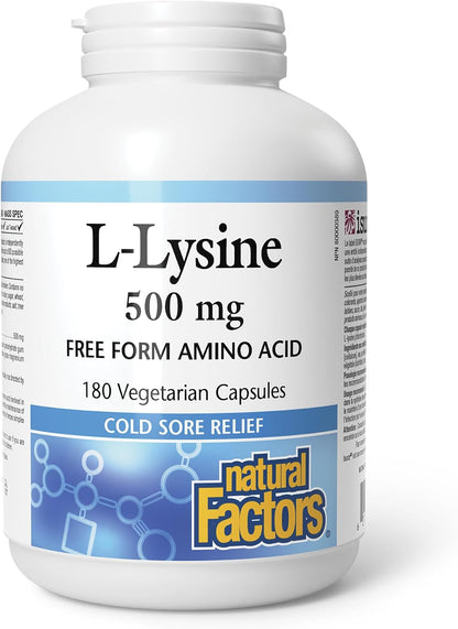 L-Lysine 500mg - 180 V-Caps [amazon_upc] asin:B0DG6287RS