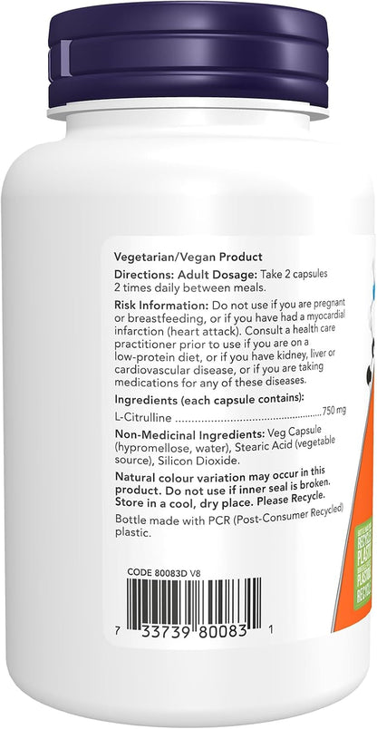 L-Citrulline 750mg - 90 Caps [amazon_upc] asin:B07GQB6K4V