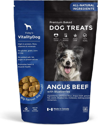 Premium Baked Dog Treats (Angus Beef With Blueberries) - 400g [amazon_upc] asin:B017AO83T8