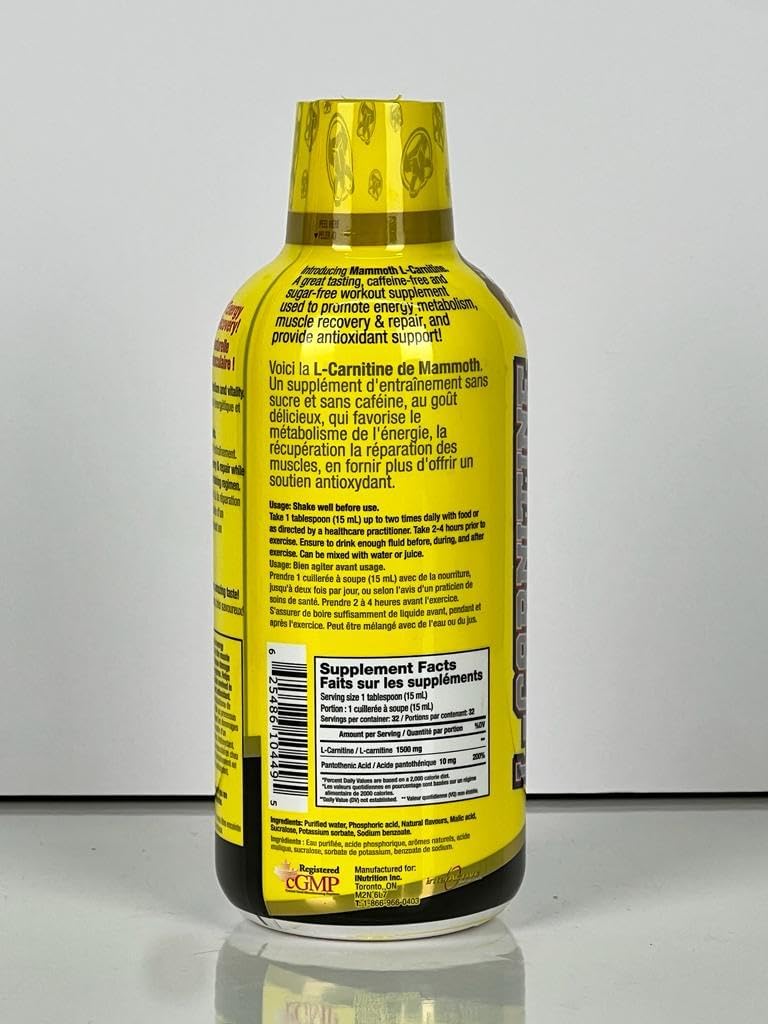 Mammoth L-Carnitine 1500 (Rainbow Candy) - 473ml [amazon_upc] asin:B08CC3VTQF