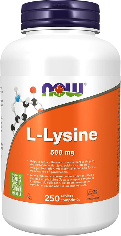 L-Lysine 500mg - 250 Tabs [amazon_upc] asin:B0040B9FOC
