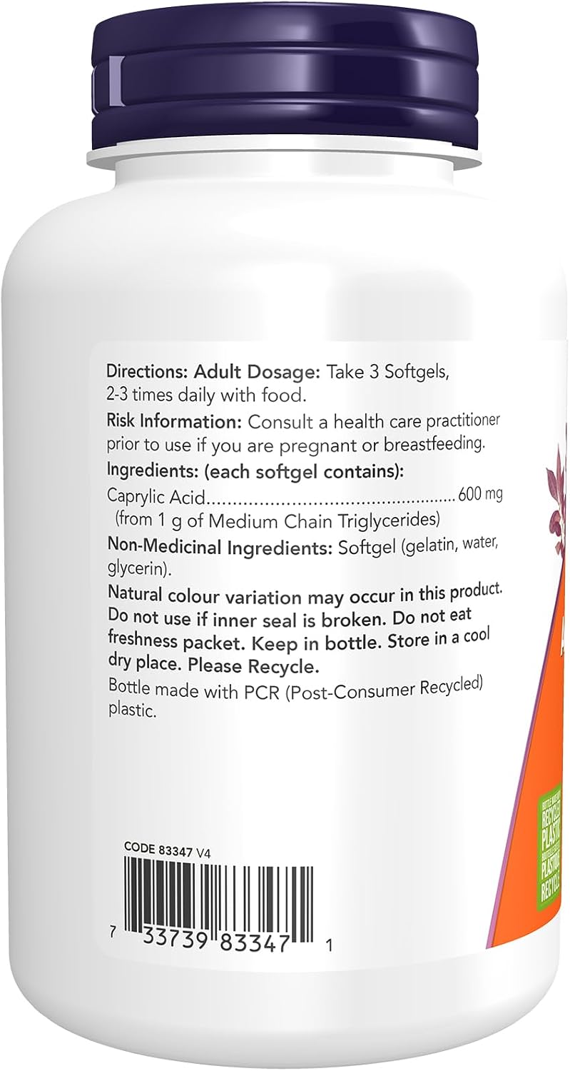 Caprylic Acid 600mg - 100 Softgels [amazon_upc] asin:B00CA6Q9R0
