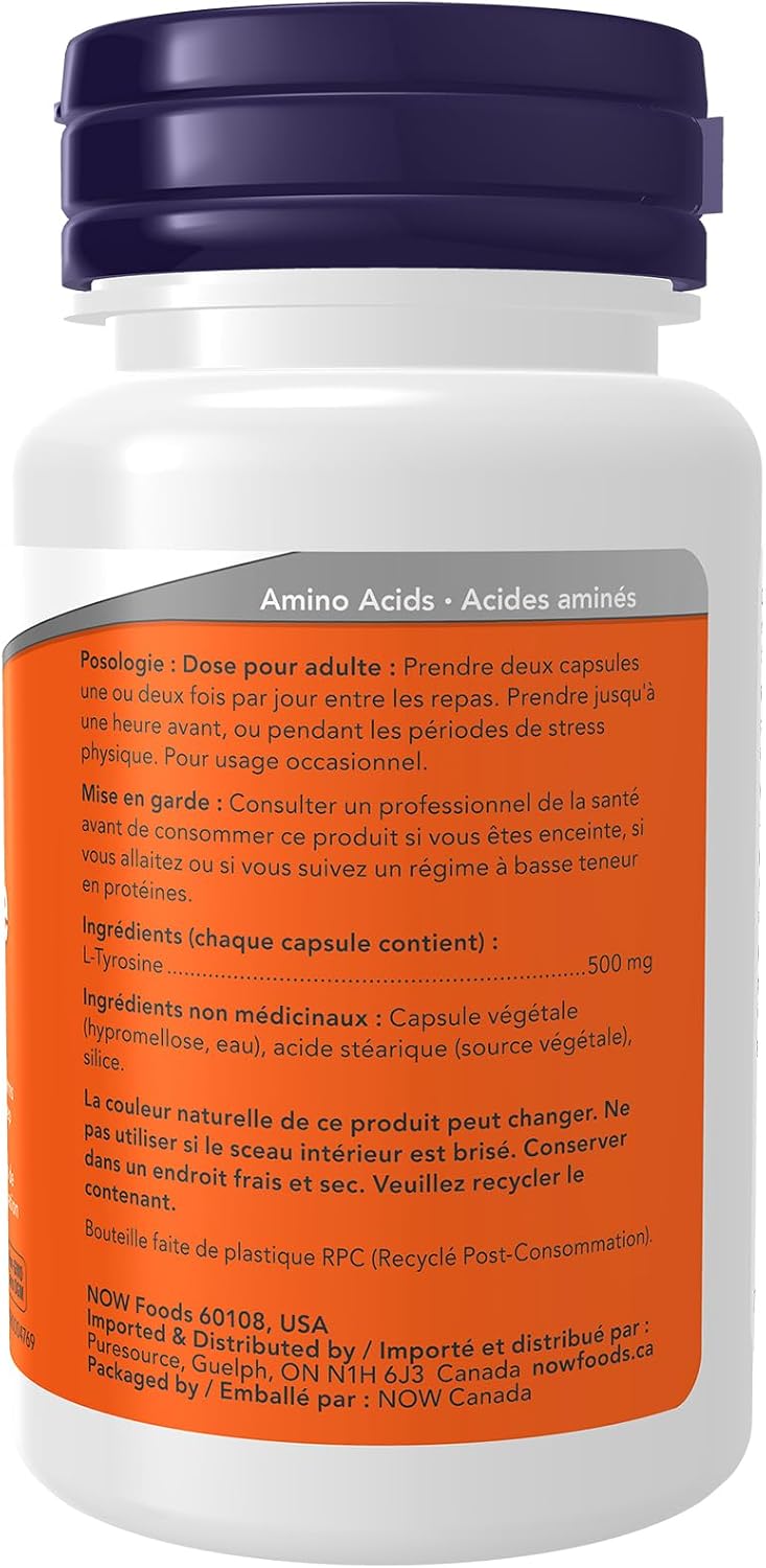 L-Tyrosine 500mg - 60 Caps [amazon_upc] asin:B0040BDF0W