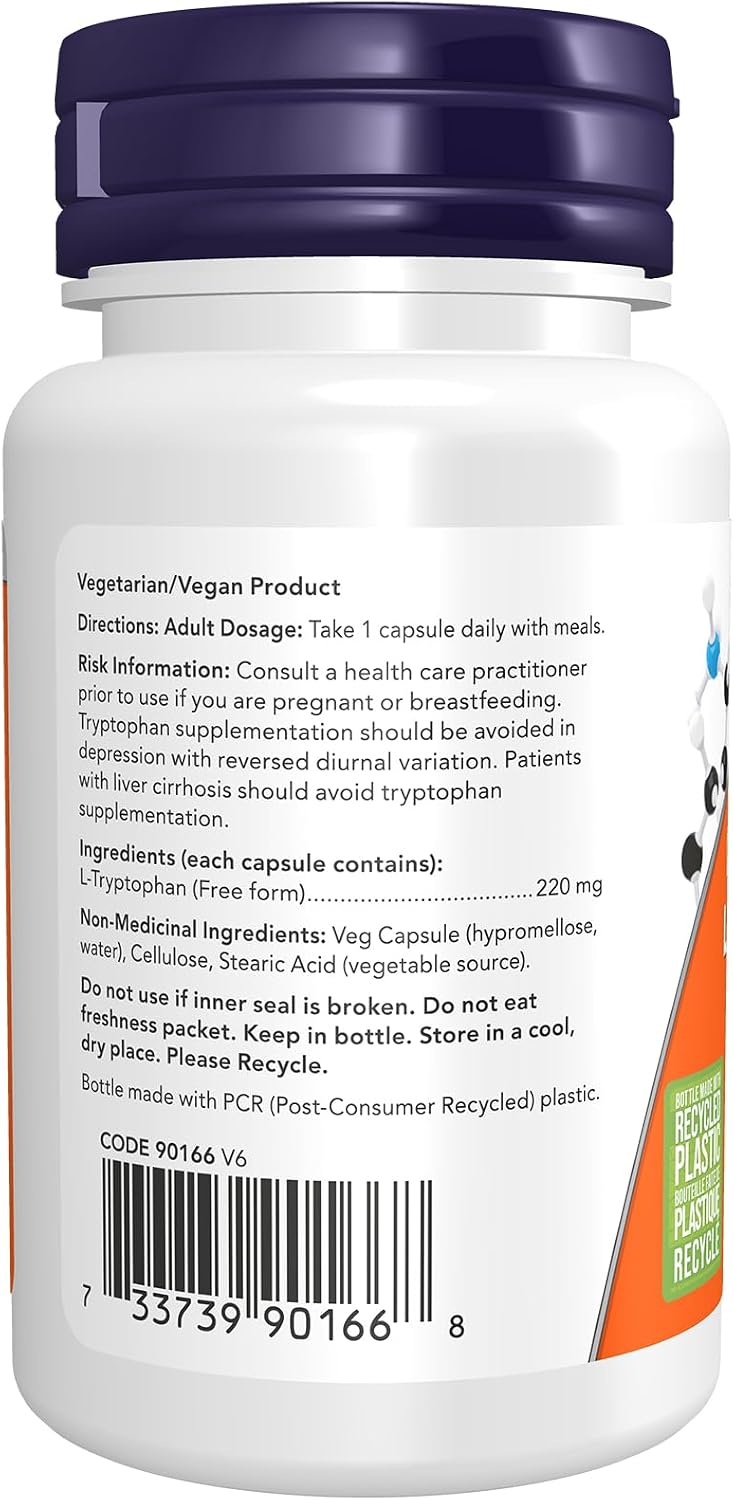 L-Tryptophan 220mg - 60 V-Caps [amazon_upc] asin:B01J28ASES