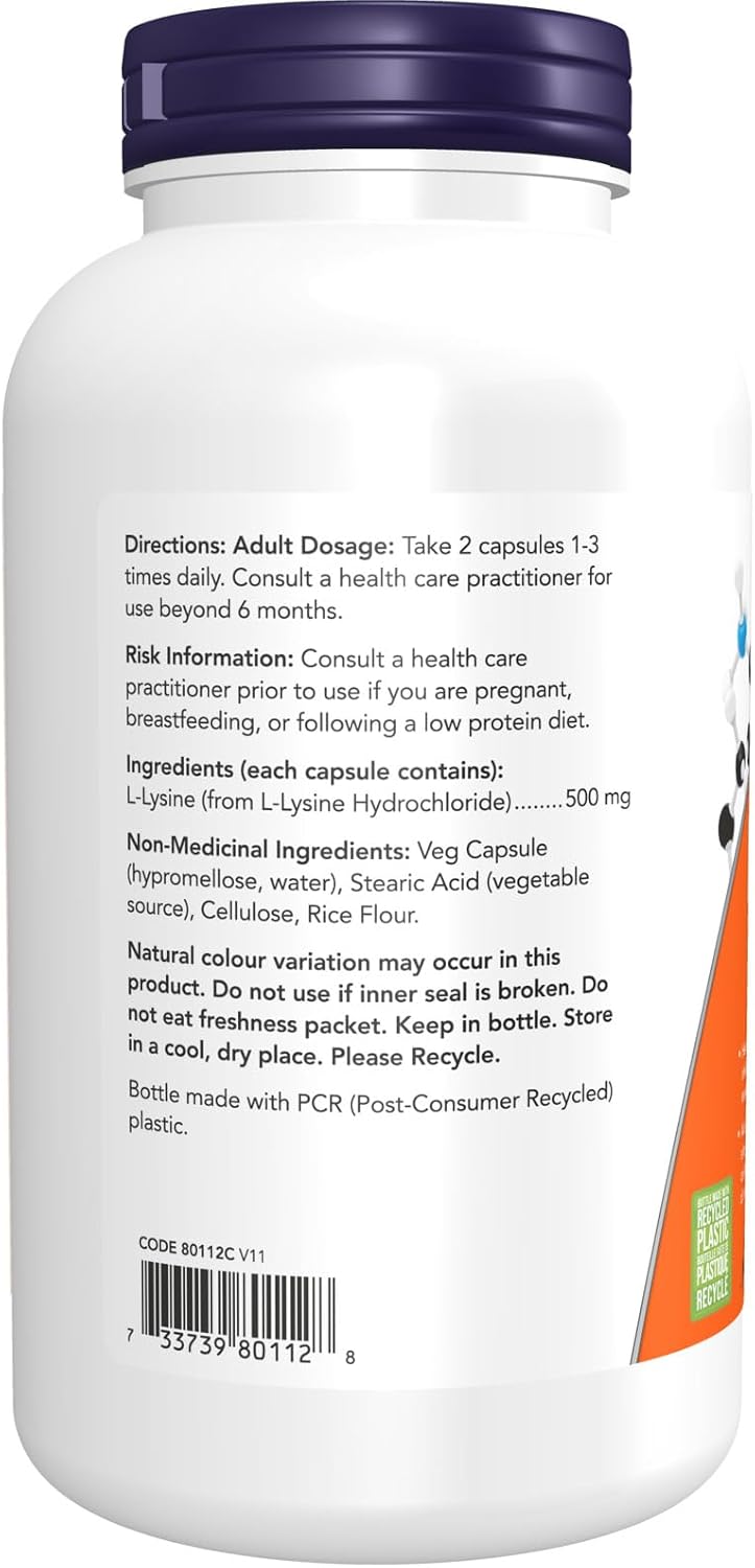 L-Lysine 500mg - 250 + 100 Caps FREE [amazon_upc] asin:B0040BDEC6