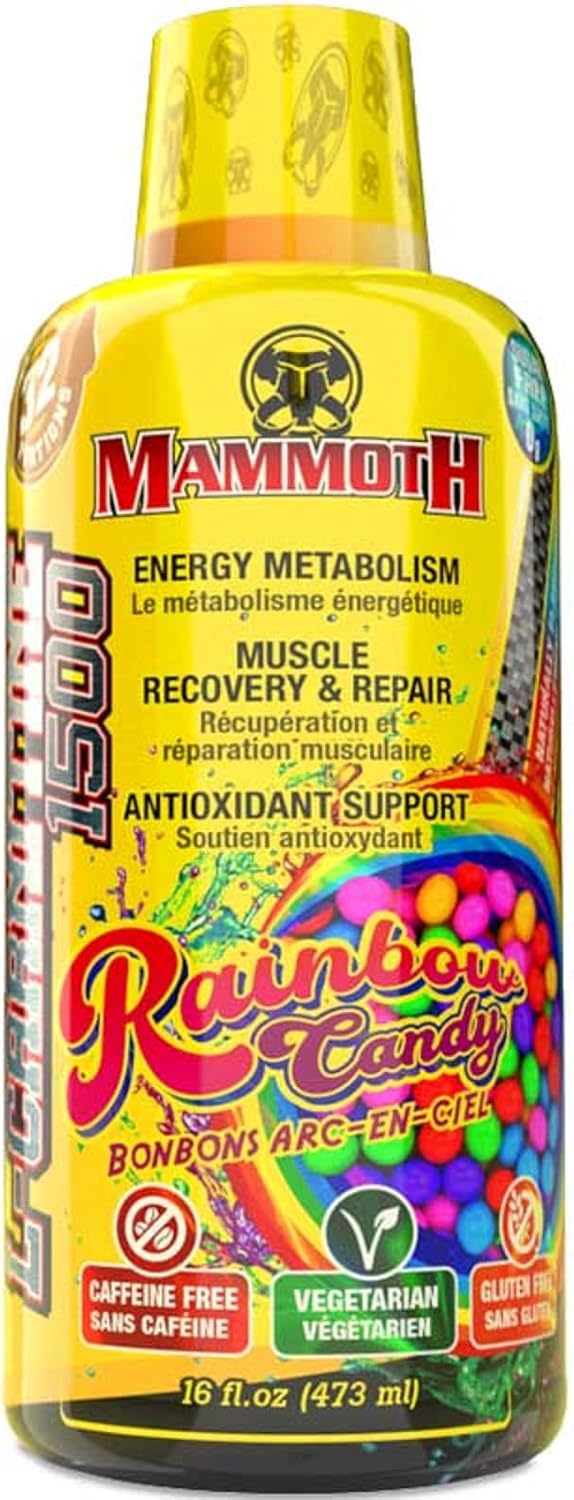 Mammoth L-Carnitine 1500 (Rainbow Candy) - 473ml [amazon_upc] asin:B08CC3VTQF