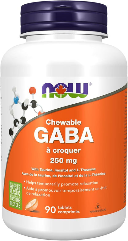 GABA 250mg Chewable (Orange) - 90 Tabs [amazon_upc] asin:B078WVZX6C