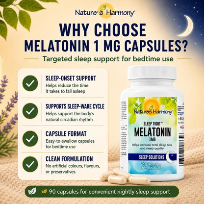 Sleep Tight Melatonin 1mg - 90 Caps [amazon_upc] asin:B00CP7TKLG