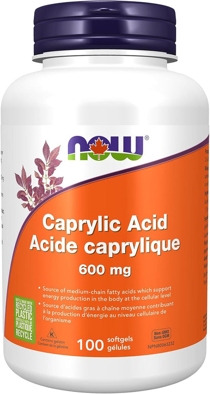 Caprylic Acid 600mg - 100 Softgels [amazon_upc] asin:B00CA6Q9R0