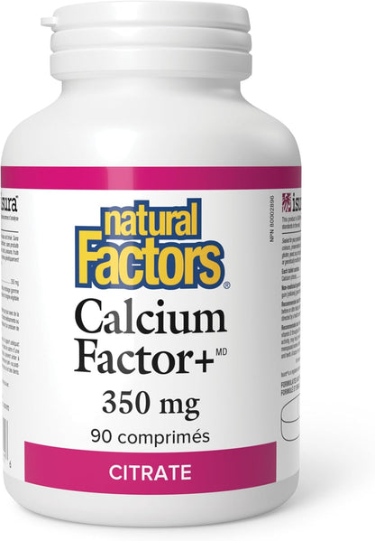 Calcium Factor 350mg - 90 Tabs + BONUS [amazon_upc] asin:B0BLV1WJK9