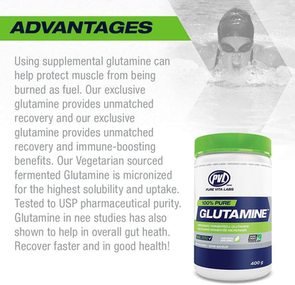 100% Pure Glutamine (Blue Raspberry) - 400g [amazon_upc] asin:B00HG08HEI