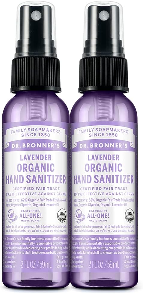 Organic Hand Sanitizing Spray (Lavender) - 59ml [amazon_upc] asin:B00IKTG92G