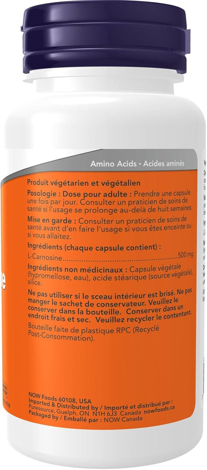 L-Carnosine 500mg - 50 V-Caps [amazon_upc] asin:B003FG513M
