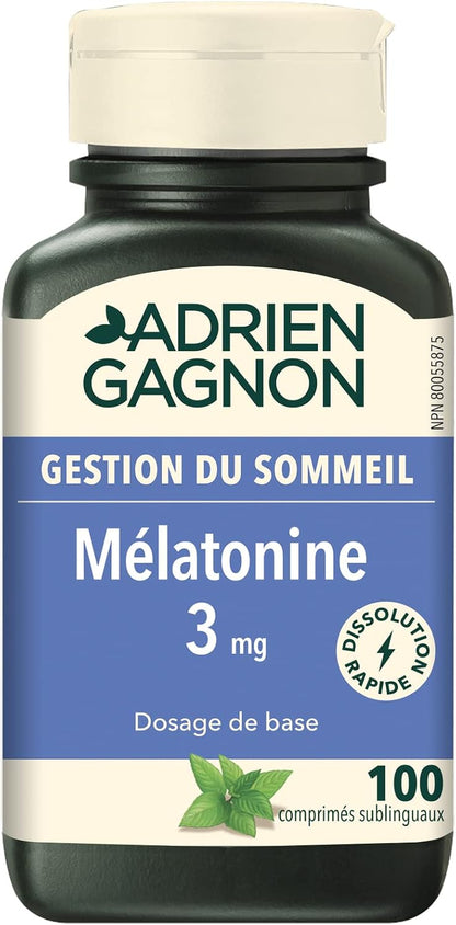 Melatonin 3mg (Peppermint) - 100 Sub Tabs [amazon_upc] asin:B0BL955YW4