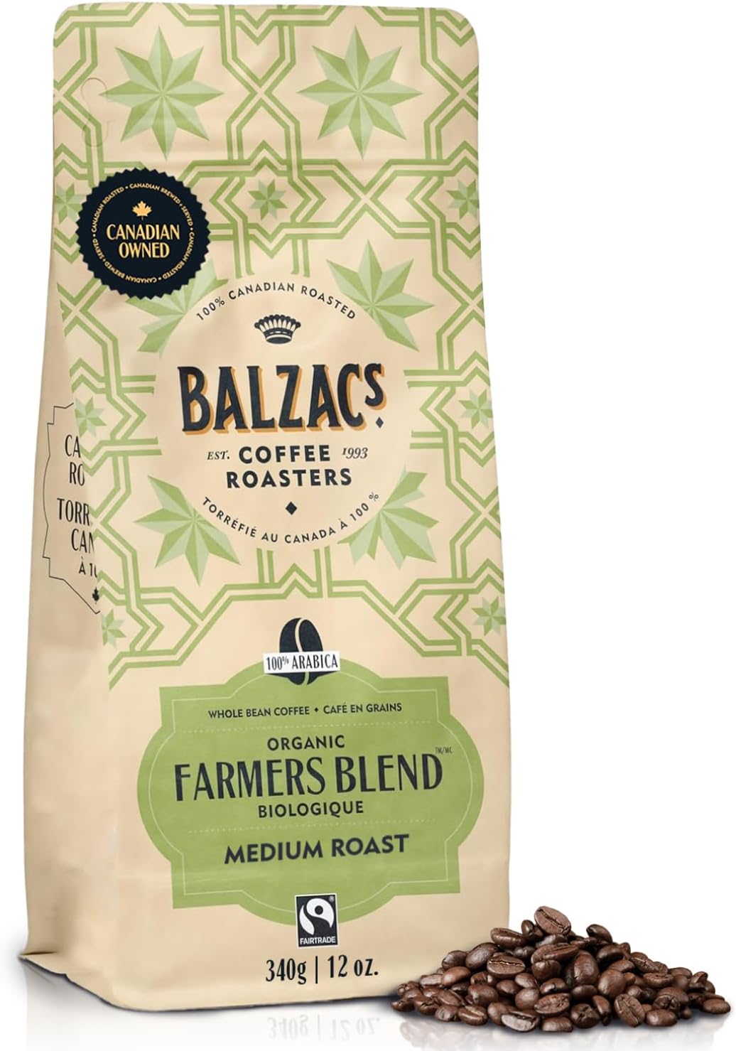 Farmers Blend (Whole Bean Marble Roast) - 340g [amazon_upc] asin:B075V51FDN