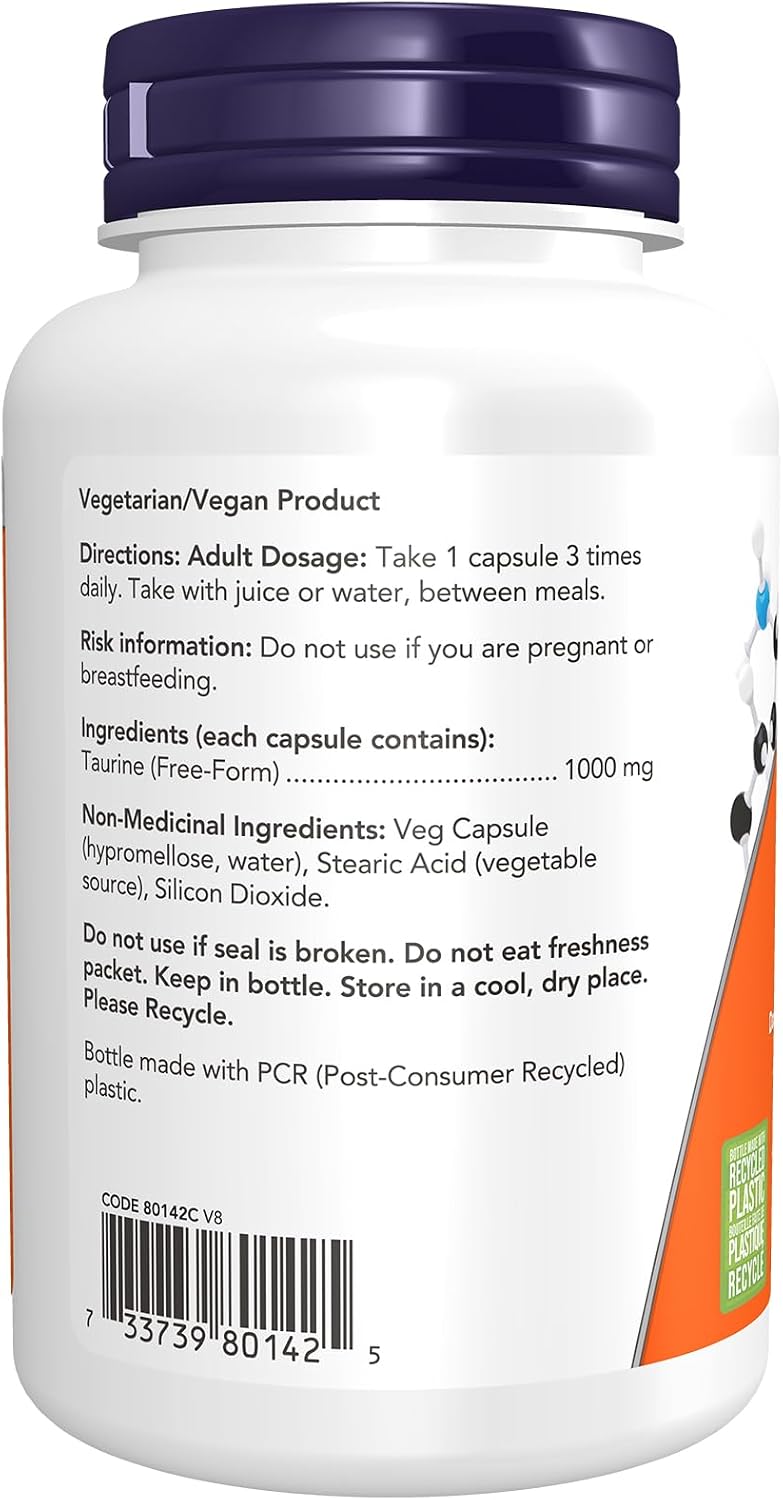 Taurine 1,000mg - 100 Caps [amazon_upc] asin:B0040B7S1Y
