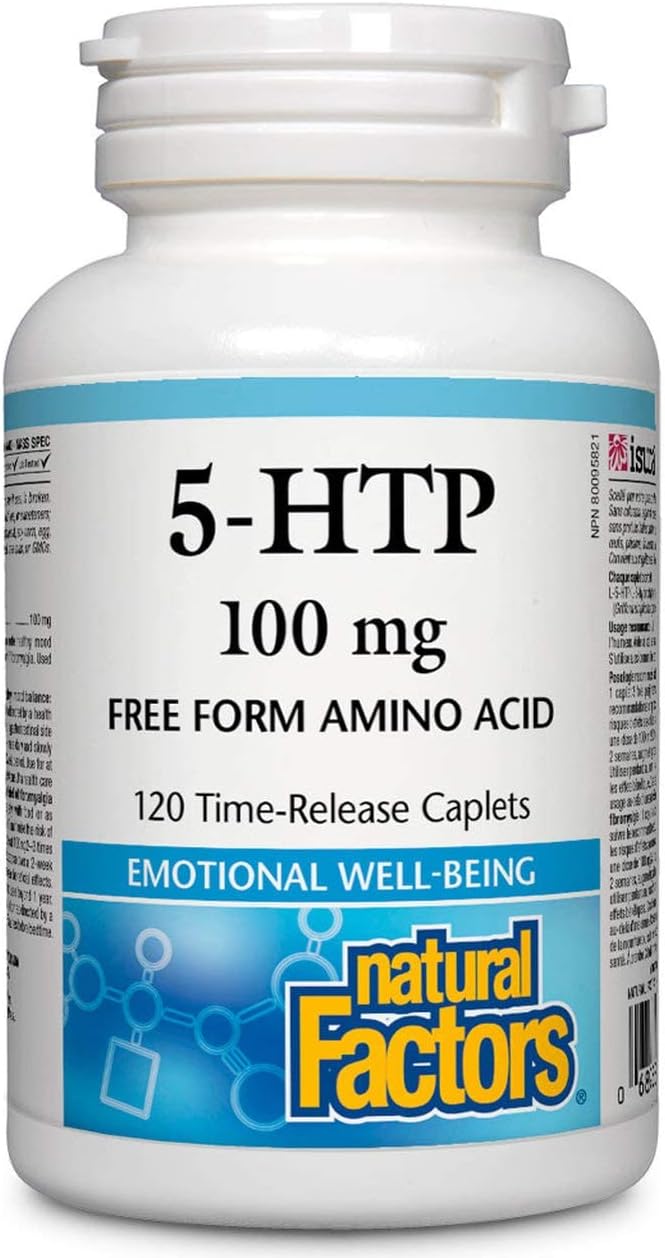 5-HTP 100mg (Time Release) - 120 Caplets [amazon_upc] asin:B088T23MXX