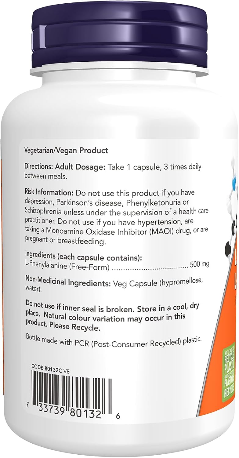 L-Phenylalanine 500mg - 120 Caps [amazon_upc] asin:B00J8NESD0
