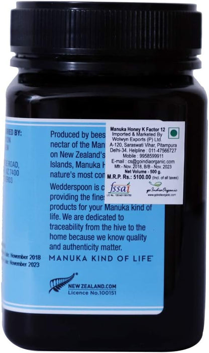 Multifloral Raw Manuka Honey (Kfactor12) - 500g [amazon_upc] asin:B000VK1DC8