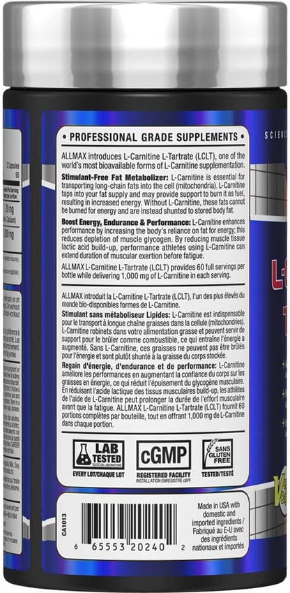 L-Carnitine+ Tartrate - 120 Caps [amazon_upc] asin:B00GBBNRE8