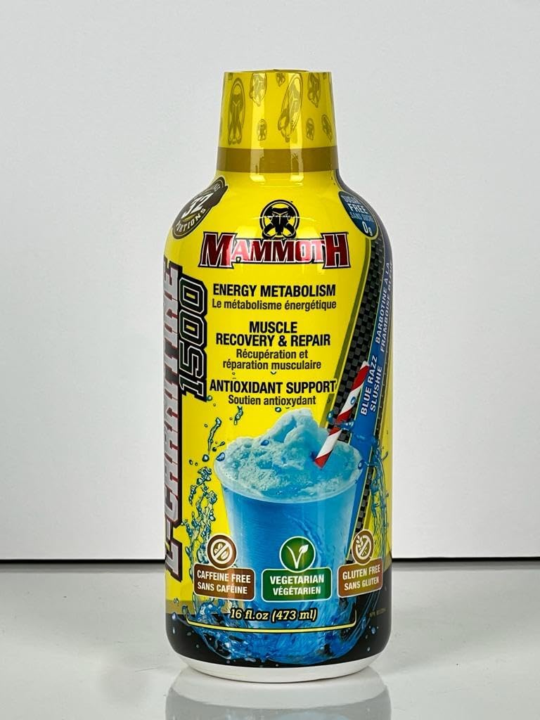 Mammoth L-Carnitine 1500 (Blue Razz Slushie) - 473ml [amazon_upc] asin:B099MTJS2N