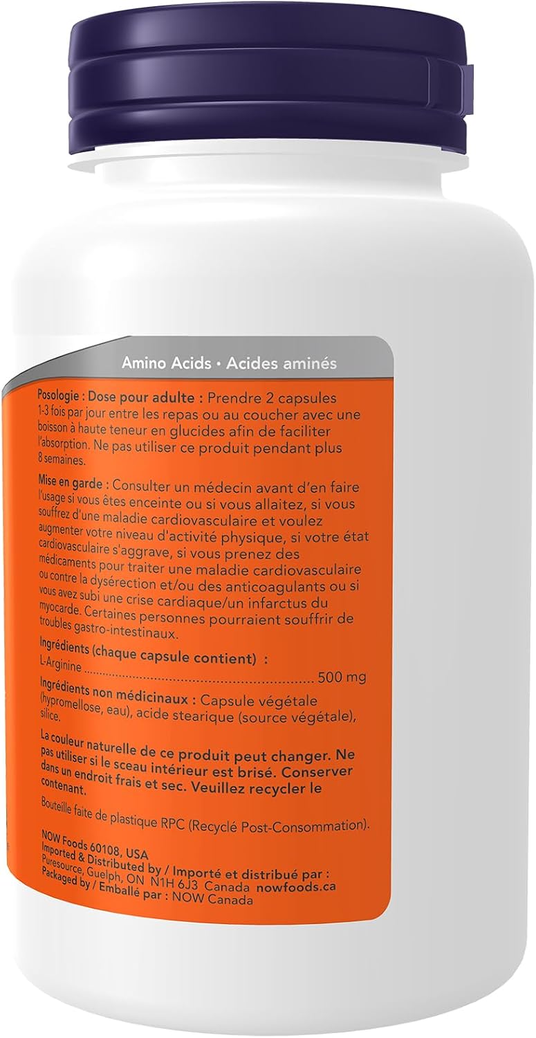 L-Arginine 500mg Free Form - 100 Caps [amazon_upc] asin:B003FG31LQ