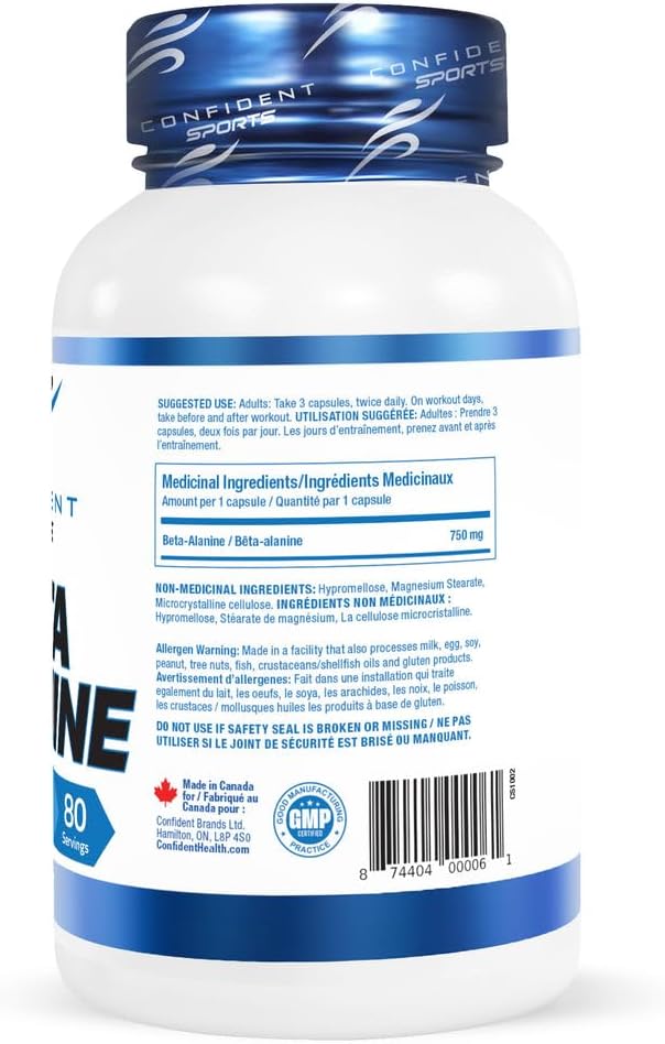 Beta Alanine 750mg - 240 V-Caps [amazon_upc] asin:B08M7NLFCC