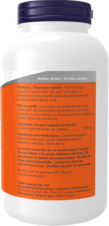 L-Lysine 500mg - 250 + 100 Caps FREE [amazon_upc] asin:B0040BDEC6
