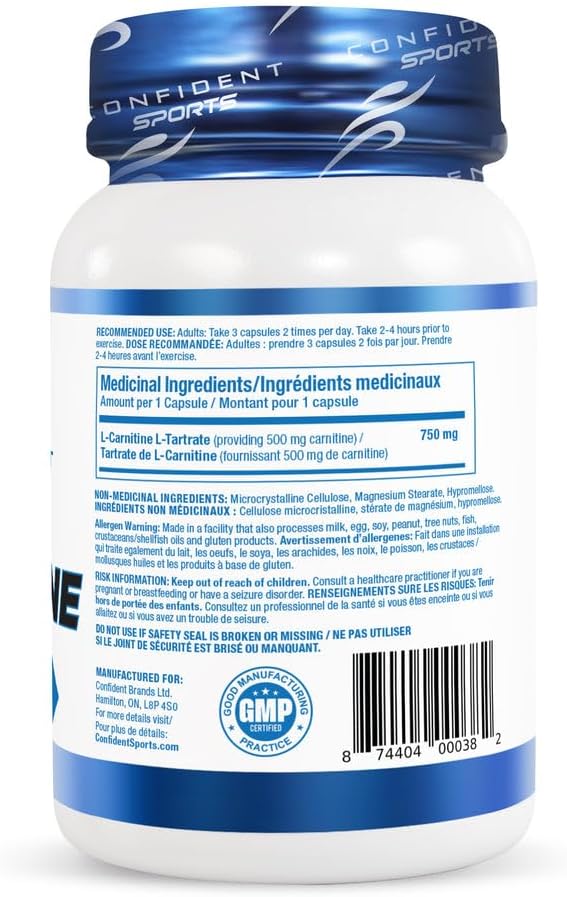 L-Carnitine 750mg - 240 + 120 Caps [amazon_upc] asin:B08N3W4KCW