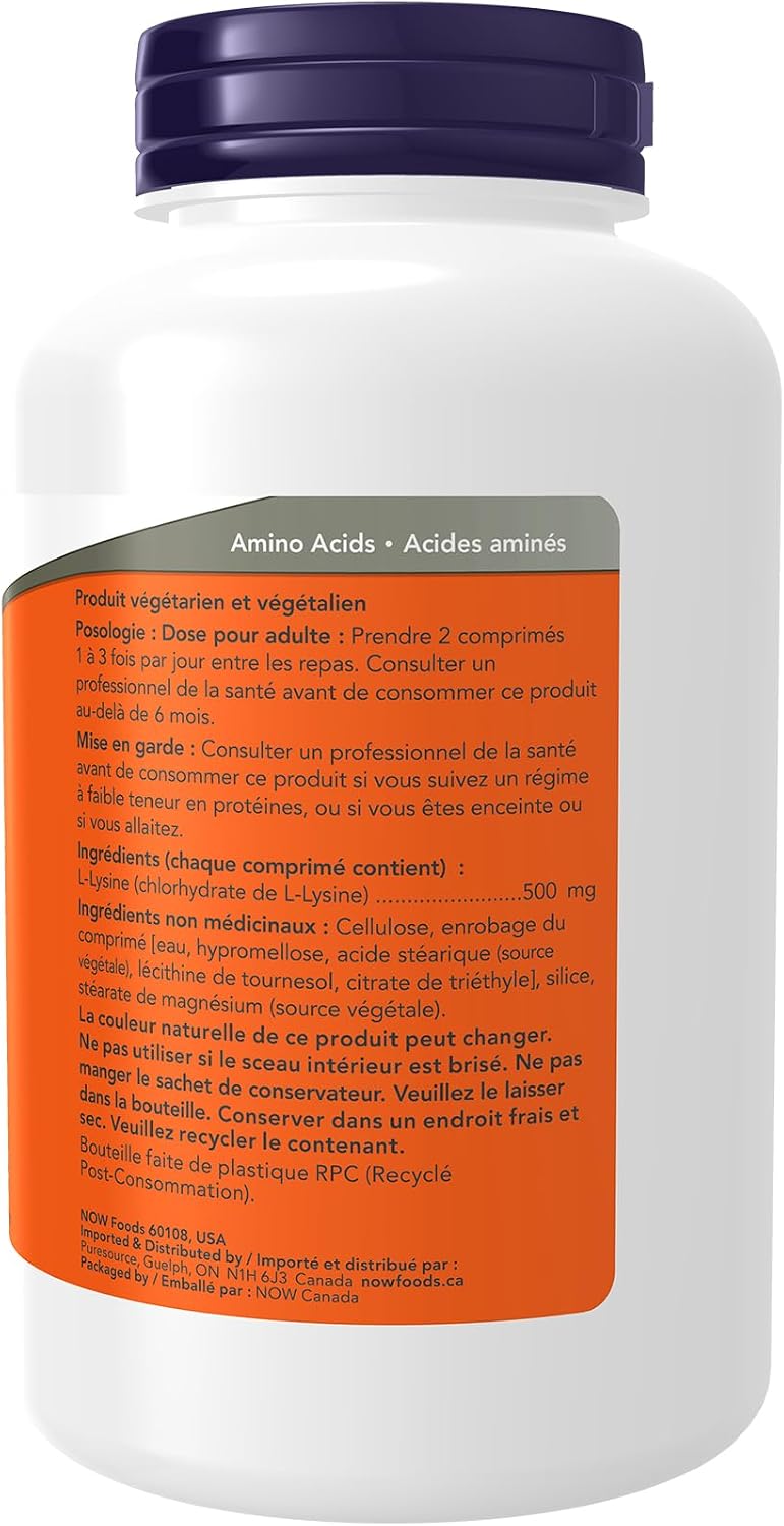 L-Lysine 500mg - 250 Tabs [amazon_upc] asin:B0040B9FOC