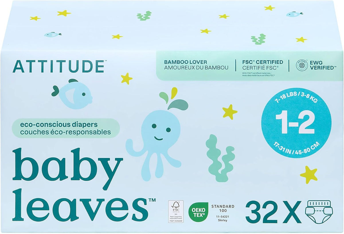 Eco Baby Diapers (Sizes 1-2) - 32 Diapers [amazon_upc] asin:B0D7519Q7Y